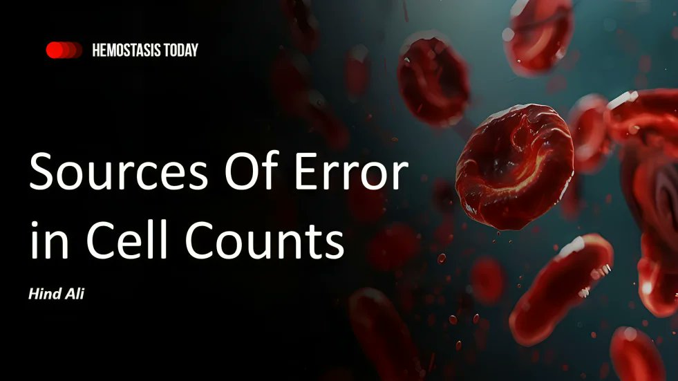 HemostasisToday's tweet photo. Sources Of Error in Cell Counts - Hind Ali
https://t.co/mPZzfKMffs
#CellCounts #ColdAgglutinins #GiantPlatelets #Health #Hematology #LaboratoryDiagnostics #MedX #MedEd #WBC #MicrocyticRedCells #NucleatedRedBlood #PlateletClumps #PlateletHistogram #Medicine #HemostasisToday https://t.co/kHNgiGinJV