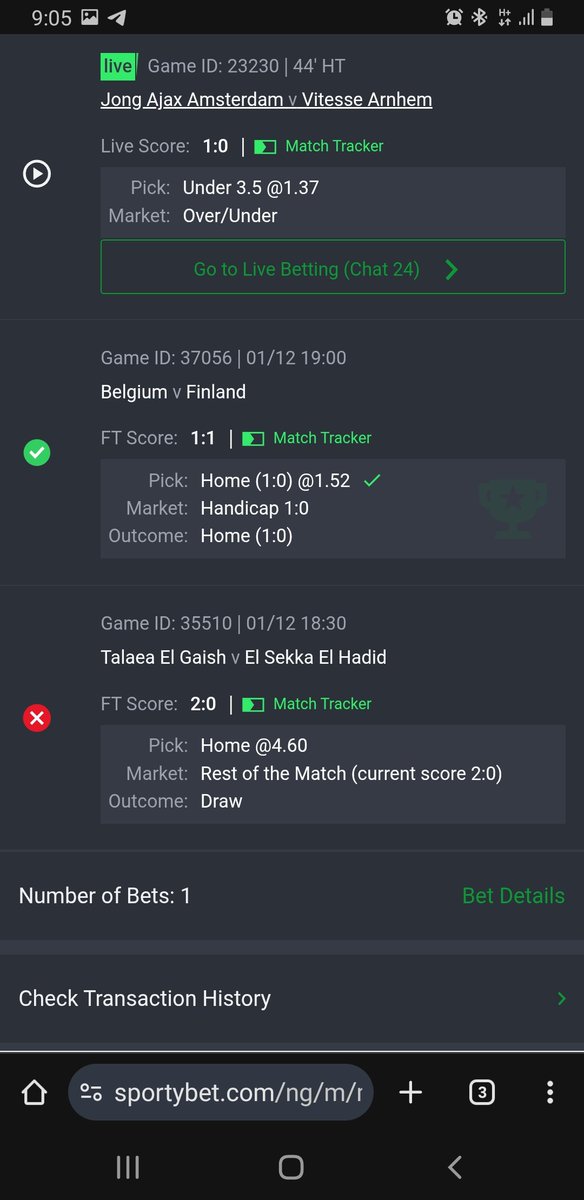 Igbo_Choco's tweet image. @SportyBet please the game below was cut short kindly address the issue
