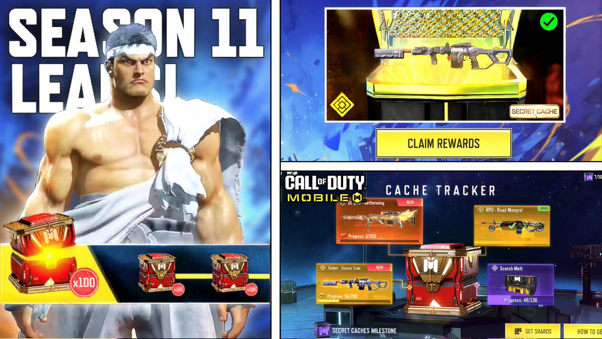 CodmJoe's tweet image. NEW Season 11 Leaks! Secret Caches Update + Mythic SO-14 + Battle Pass + FREE Legendary Skins &amp;amp; more! CODM #codm #codmobile #callofdutymobile #codm_partner

youtu.be/qZGuv4gFJTw