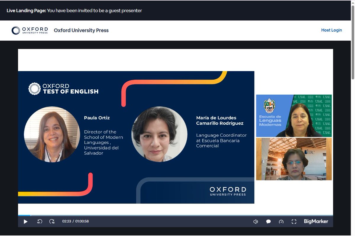 USALLenguas's tweet image. 👉En el webinario “The Rise of Microlearning: How Universities Are Reshaping Learning Pathways”, con María de Lourdes Camarillo Rodríguez (México) y Paula Ortiz (Argentina) organizado x #OxfordUniversityPress
#microlearning #shorttermcredentials #Universities #LenguasModernasUSAL