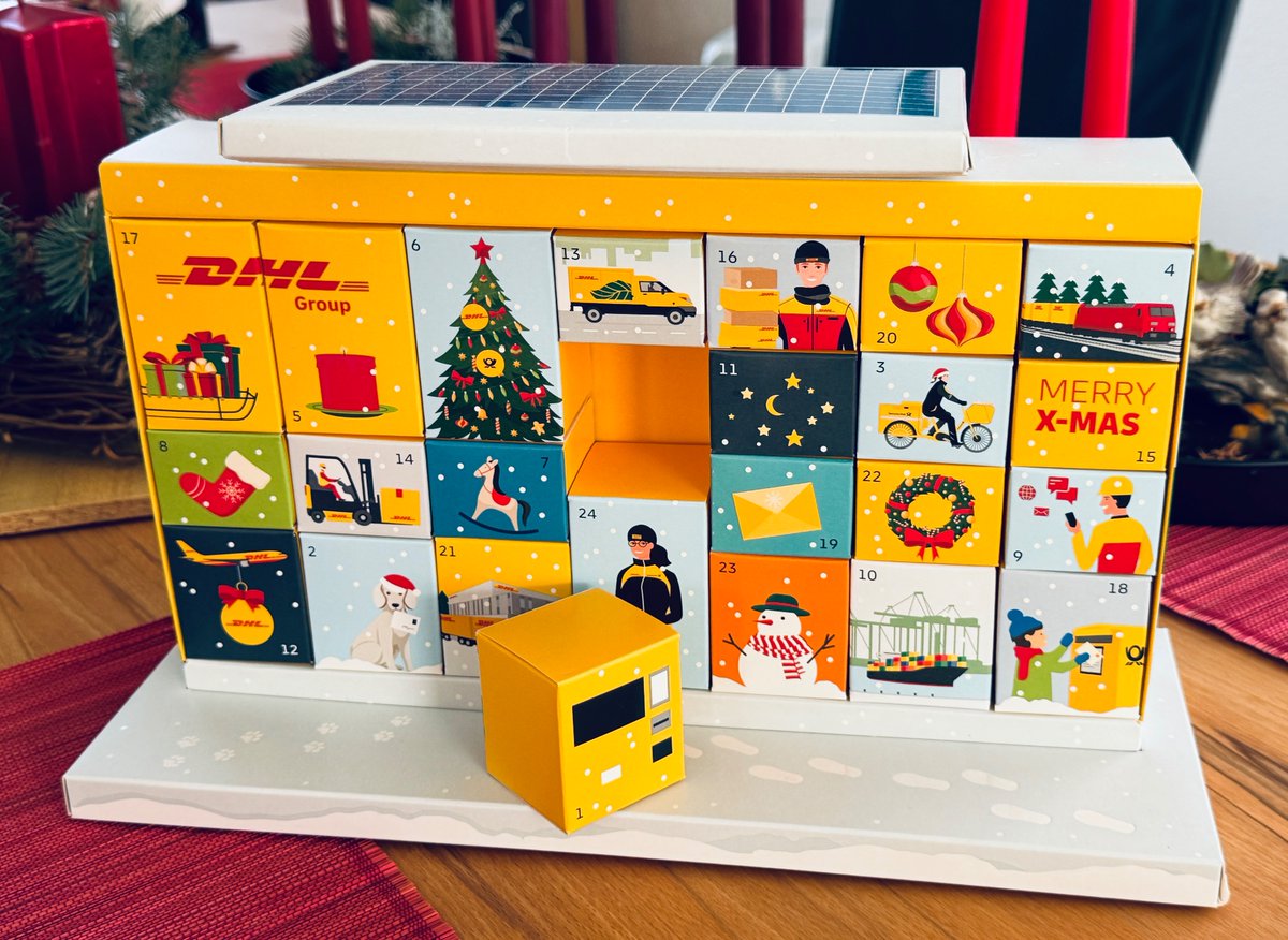 Der DHL-Adventskalender 2025 ist in Form einer Packstation gestaltet und enthält hochwertige Lindt-Lindor-Schokoladen.🎁
#Adventskalender #DHL inmotion.dhl