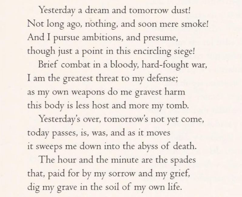 Francisco De Quevedo (translated by Edith Grossman)