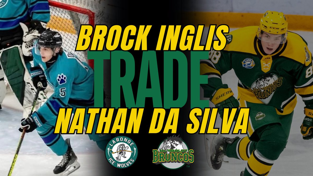 HumboldtBroncos's tweet image. 🚨 TRADE ALERT 🚨
The Broncos have acquired Defenceman Nathan Da Silva + a PDF from the @SJHL_IceWolves  in exchange for Brock Inglis and future considerations.

Da Silva brings size, experience and steady defensive play to our blue line, and is expected to make an immediate…