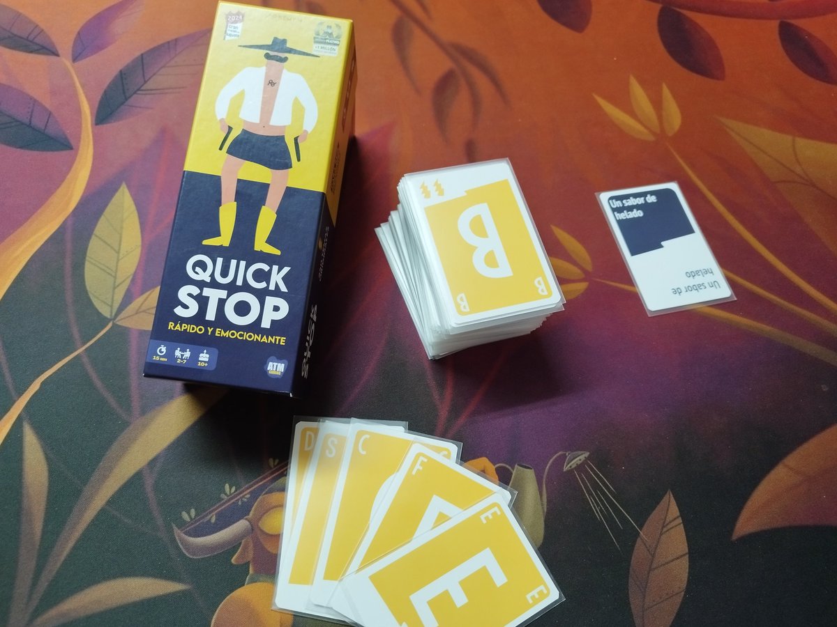 carmavi5's tweet image. #QuickStop ⛔ juego party 😄🎉 para pasar tardes geniales con amigos 👥, buscando 🕵️ palabras con letras 🔠 @Asmodee_es