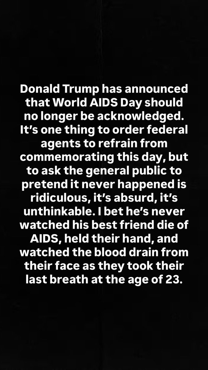 Madonna's tweet image. Happy International  AIDS Day! ♥️