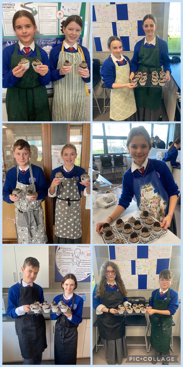 mcchomeec's tweet image. Excellent effort by 1st Year Home Ec students last week. They prepared, baked and decorated Chocolate Muffins with Oreo Buttercream! 
Well done to all👏👏🧁 @mungretcc