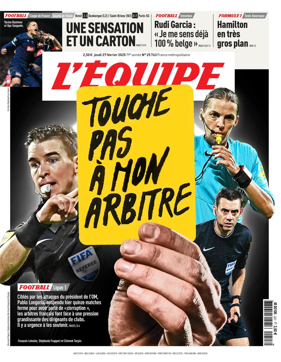 Vincent_1393's tweet image. Quand c'est l'OM c'est : "Touche pas à mon arbitre" et quand c'est les autres clubs c'est : "les clubs toujours plus furieux envers l'arbitrage".

Et l'OM c'était la saison dernière en plus... Maintenant DÉBROUILLEZ-VOUS !