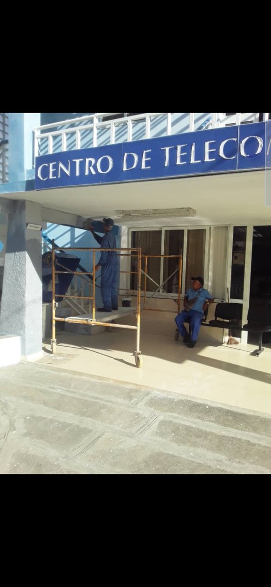 #Etecsa_LasTunas, se ejecuta mantenimiento inmueble del CT Jobabo en saludo al Triunfo de la Revolución. #EtecsaConCuba.