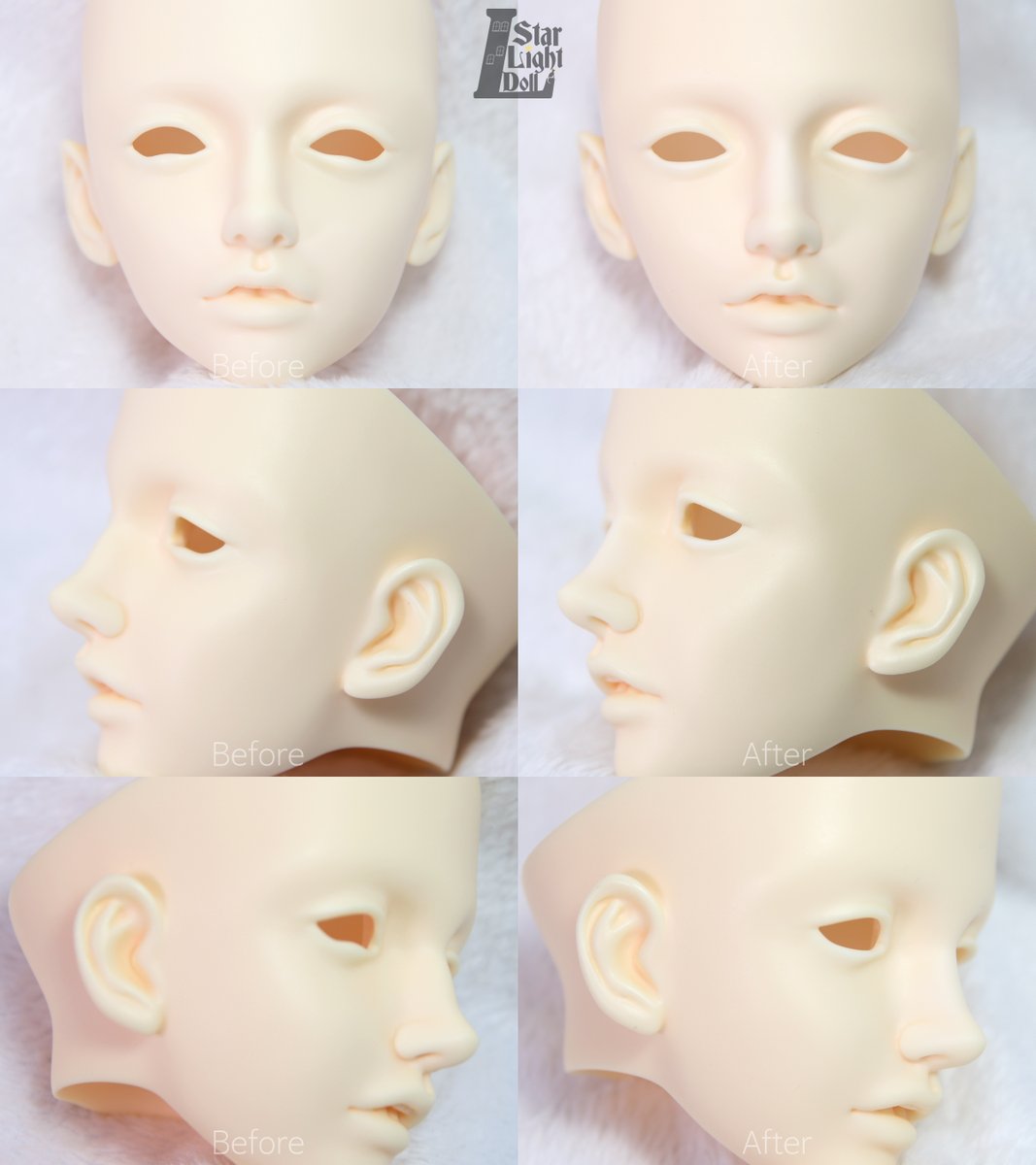 L_StarlightDoll's tweet photo. SD 사이즈 / 스위치 / 설록이베 타입 / 노멀 스킨
눈 아래쪽 애교살 부분 및 콧등 매부리 부분을 깎아내는 커스텀을 진행했습니다 https://t.co/SiJymtsCXY