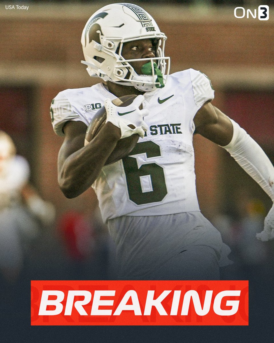 NEW: Michigan State star WR Nick Marsh plans to enter the NCAA transfer portal, <a href="/Hayesfawcett3/">Hayes Fawcett</a> reports. 

Marsh totaled 662 receiving yards and 6 touchdowns this season. 

on3.com/college/michig…