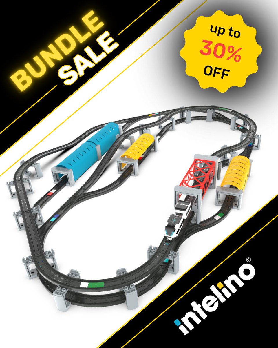 Cyber Monday update: intelino bundle deals are still live until 12/5/25!
Save up to 30% (that's up to $127 off!) at intelino.com/deals.
#CyberMonday #intelino #STEM #EdTech #STEMtoys