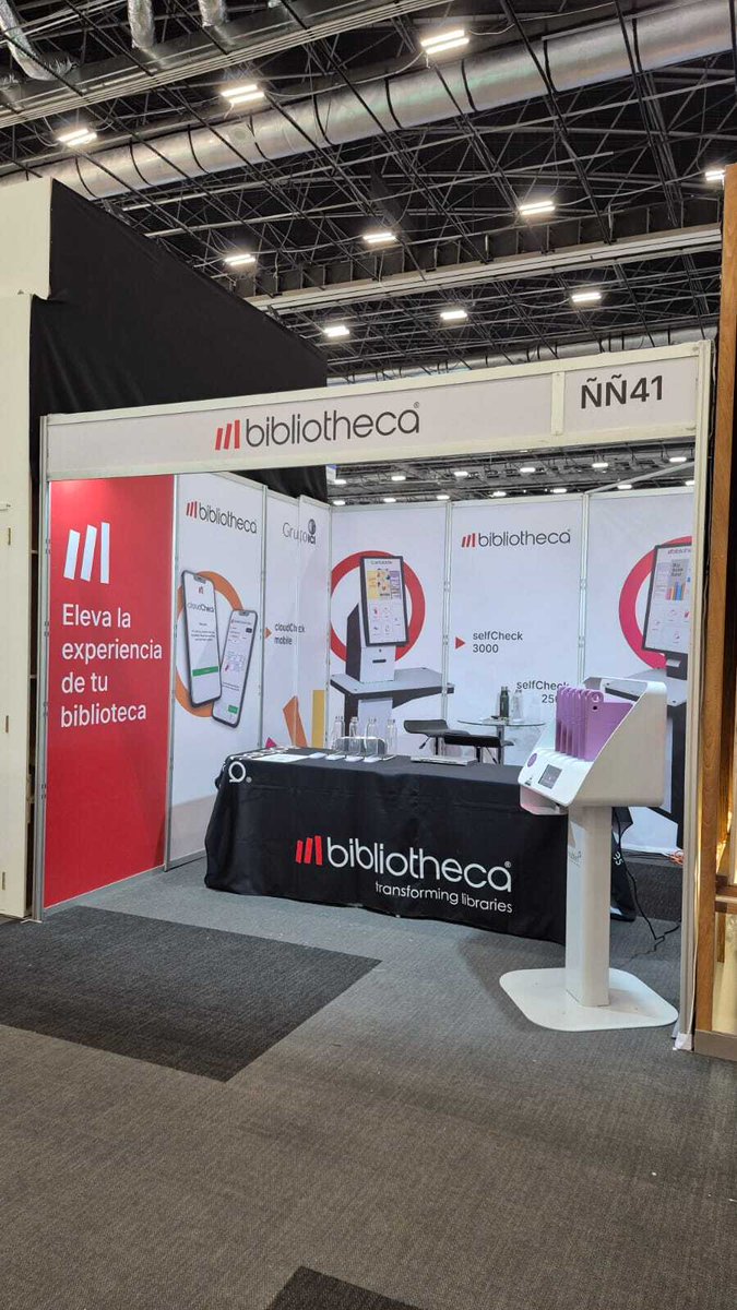 BibliothecaX's tweet photo. We’re back at the Guadalajara International Book Fair (@FILGuadalajara) in Mexico! 

Visit us at booth ÑÑ41 with our regional partner Grupo ICI and @TheHublet to explore technology designed for libraries across Latin America. https://t.co/RY8ztPDrAu