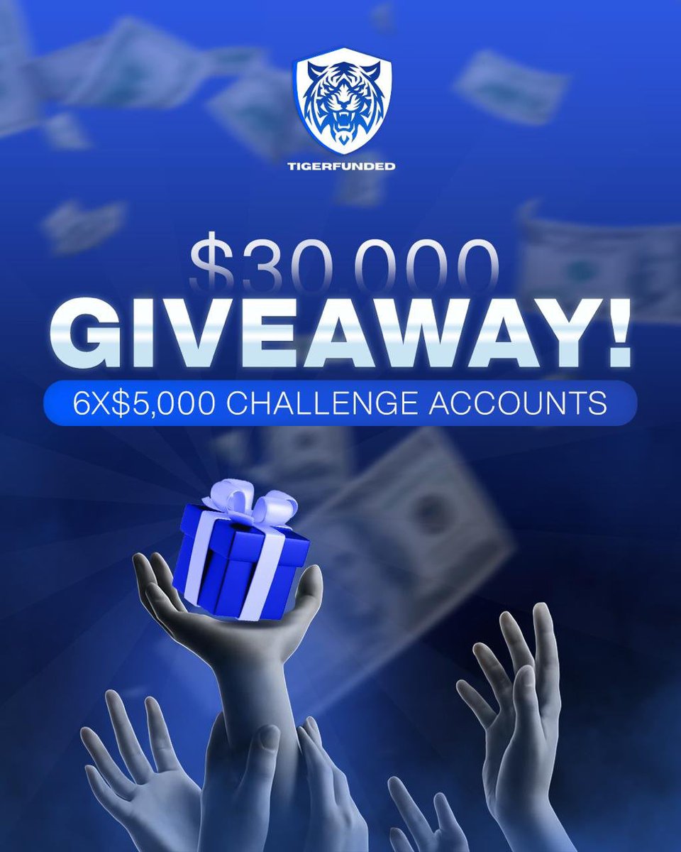 Zaksfx12's tweet image. 🎁 GIVEAWAY🎁
 6X 5k accounts

Rules:
1️⃣Must follow @tigerfunded and @Zaksfx12  

2️⃣ Like Retweet and Tag 3 friends

Join discord : discord.com/invite/qpT2ex8…

3️⃣ Also follow
@pipschaserr @SarkiTutorial @ABFXKILLER @MhizteeFx @SHINOBI_FUTURES @seseforex @Cisx_fx @FirstBornFx…