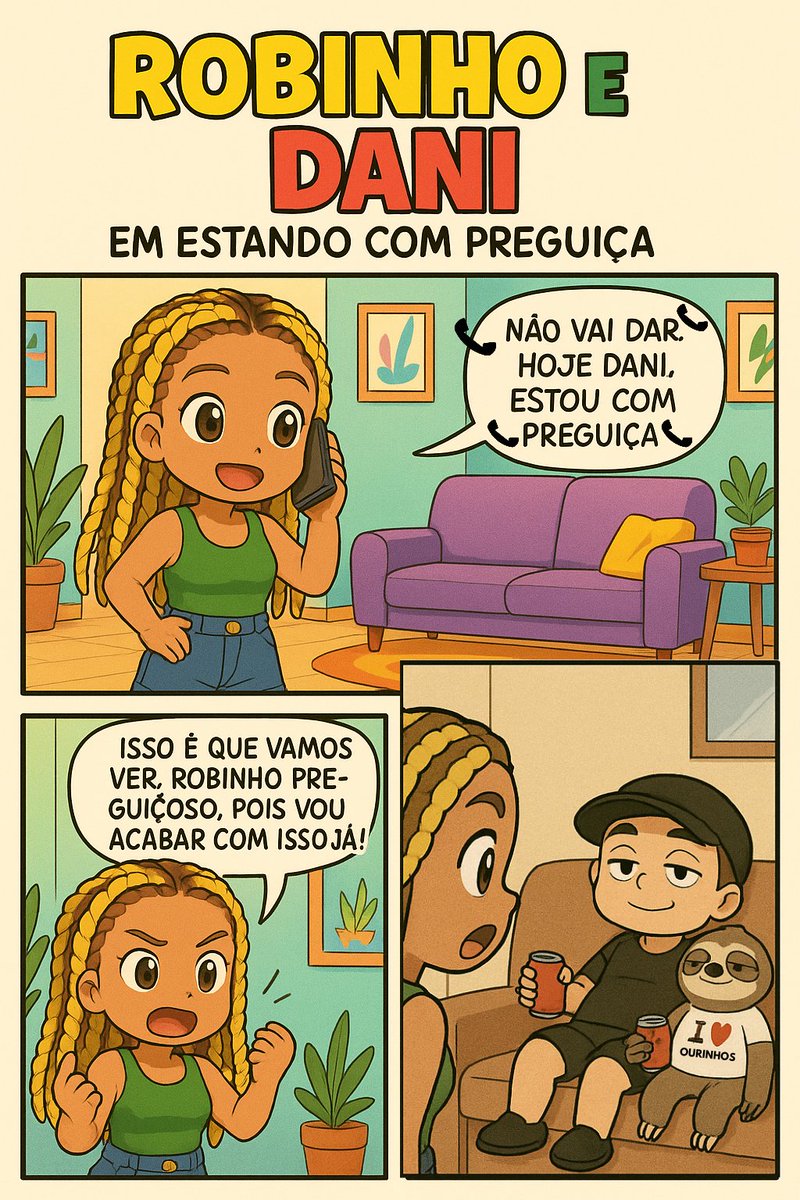 RobinhoeDani's tweet image. &quot;Dani liga para o Robinho para sair, mas a resposta do Robinho é uma visita inesperada ou esperada pelo Robinho? 🤔 Amei essa cena que mostra bem o dia a dia! E alguém pescou a referência?&quot;
#robinhoedani #preguica #humorviral