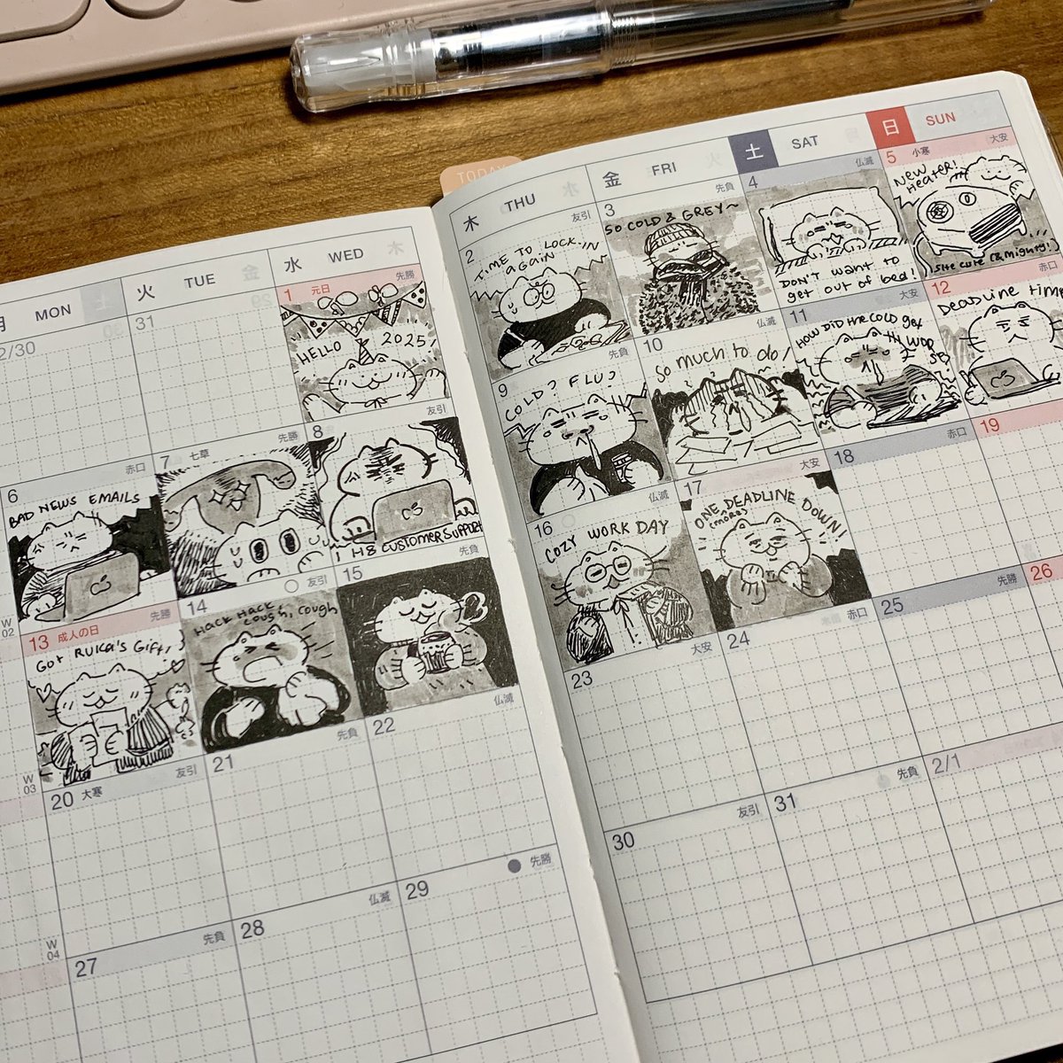 My daily life in cat doodles