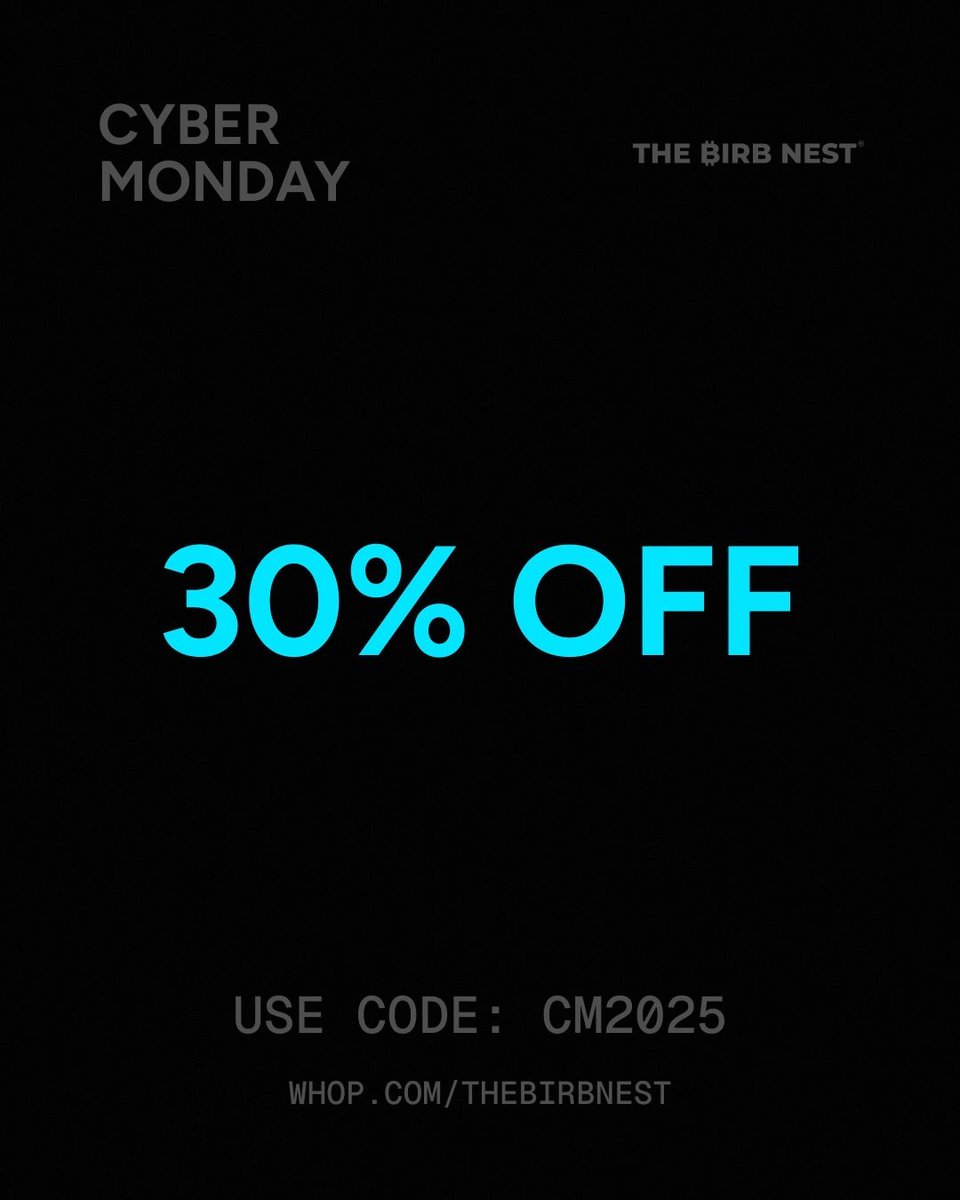 Idiot.

That’s what they called me for warning about top 2 months before it happened.

Bear market started as predicted.

Truth is most will never stop getting rekt or be millionaire.

But you can.

Cyber Monday 30% off deal ends shortly.

Use code CM2025: whop.com/thebirbnest