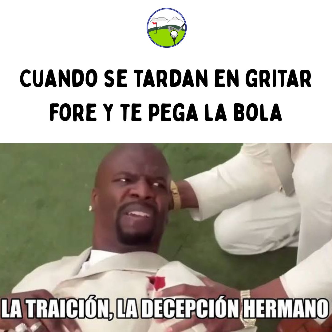 AGVM1's tweet image. Que triste ...🙃⛳

#AGVM #GolfMemes #GolfTime #MemesGolf