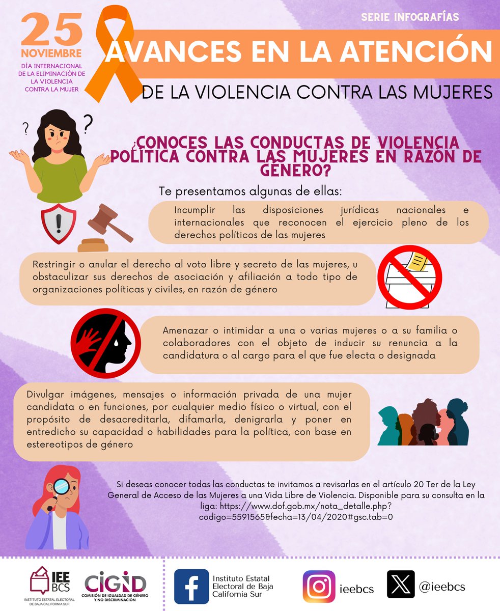 ieebcs's tweet image. Compartimos la siguiente información en el marco de la conmemoración del día internacional de la eliminación de la violencia contra las mujeres y de los 16 días de activismo.

#DíaNaranja #16DíasDeActivismo