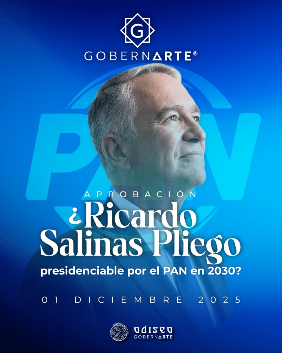 La encuesta de GOBERNARTE® evalúa la percepción ciudadana sobre una posible postulación de Ricardo Salinas Pliego como figura presidencial por el PAN en 2030. Los resultados evidencian un alto grado de rechazo inicial y división de opiniones sobre la viabilidad de esta alianza.