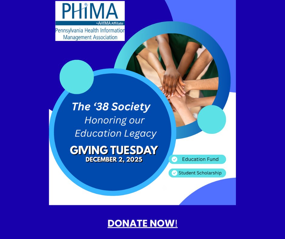 For Giving Tuesday, join us in supporting health information/health informatics students by donating to The ’38 Society. We provide yearly scholarships to students. Learn more at champ.ly/pu8_Ldur.
