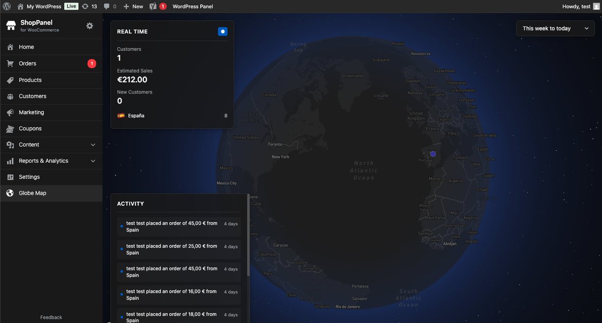 albertocm's tweet image. Just shipped ShopPanel → a completely free plugin that turns your messy WooCommerce admin into a clean, Shopify-like dashboard + real-time sales globe 🌍
Early &amp;amp; rough but I’d love your feedback!
wordpress.org/plugins/shoppa…
#WooCommerce #WordPress #BuildInPublic