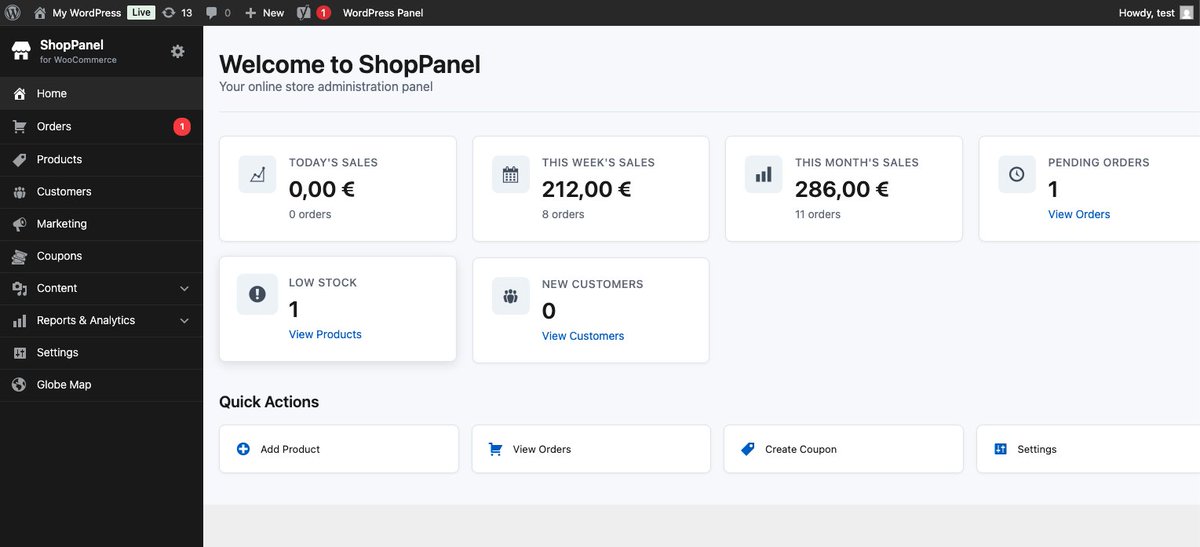 albertocm's tweet image. Just shipped ShopPanel → a completely free plugin that turns your messy WooCommerce admin into a clean, Shopify-like dashboard + real-time sales globe 🌍
Early &amp;amp; rough but I’d love your feedback!
wordpress.org/plugins/shoppa…
#WooCommerce #WordPress #BuildInPublic