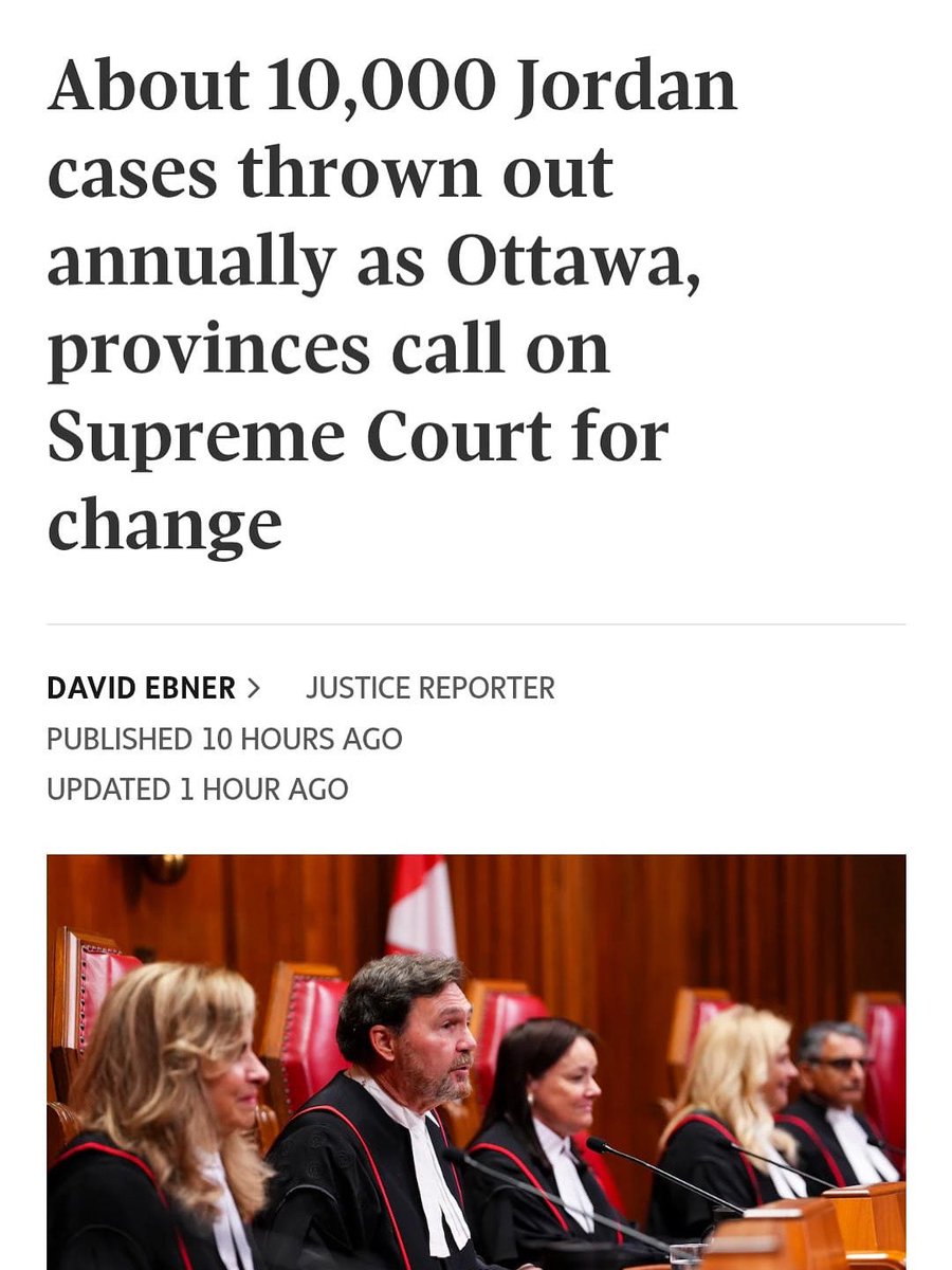 TimUppal's tweet image. BREAKING: Court delays are now collapsing 1 in 20 criminal cases in Canada — including sexual assaults and homicides. Lives shattered. Victims left behind. Justice denied.

After a decade, the Liberals still haven’t fixed our courts. Canadians deserve a justice system that…