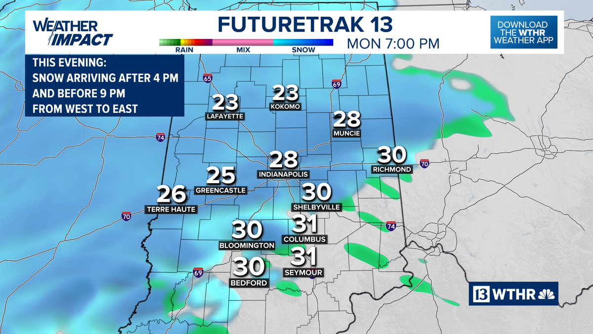 ScottWTHR's tweet image. TODAY AT 4
• @SeanAshWX Weather impact alert: Tracking 2-4&quot; of snow
• @EmilyWTHR @jennaewebster Redistricting debate
• @jakequery Analyzing Colts&apos; loss to Texans
• @allisongormly What&apos;s the deal - Holiday scams
wthr.com/watch
@WTHRcom