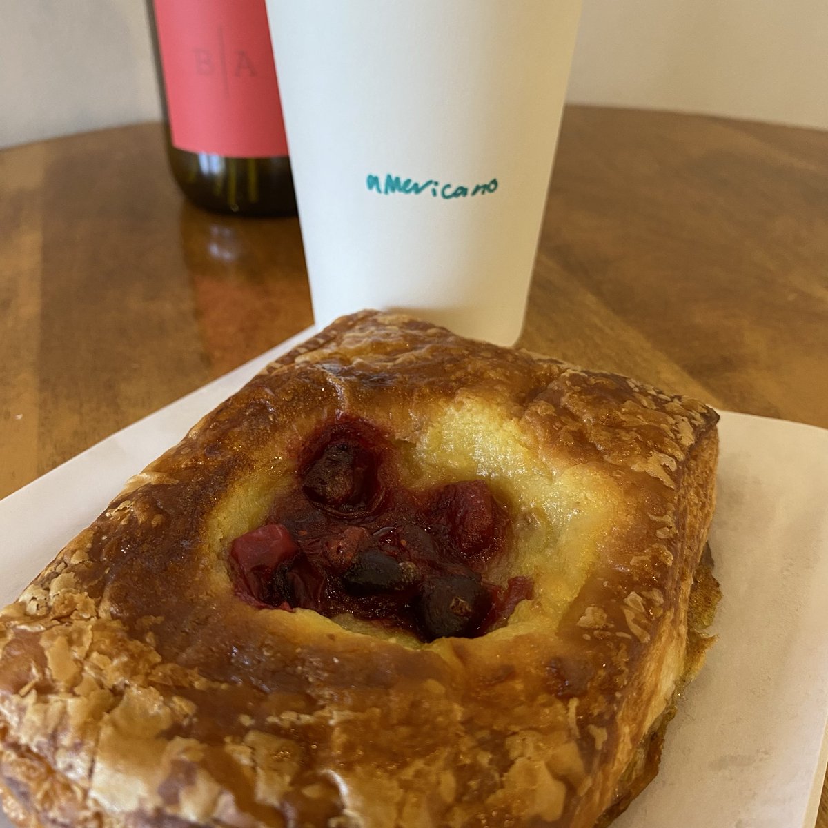 Cranberry Orange Danish &amp; Americano
at Haven Bakery &amp; Coffee 
#letseat #pastries
#letsdrink #coffee
#supportlocal