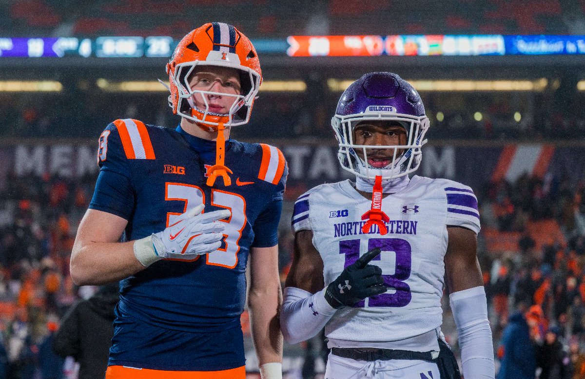 Rivalry week saw two old  Lakota West teammates face off <a href="/GrantBeerman/">Grant Beerman</a>  of <a href="/IlliniFootball/">Illinois Football</a>  and <a href="/JoshFussell11/">Joshua Fussell</a> of <a href="/NUFBFamily/">Northwestern Football</a>  ... Love our guys!!