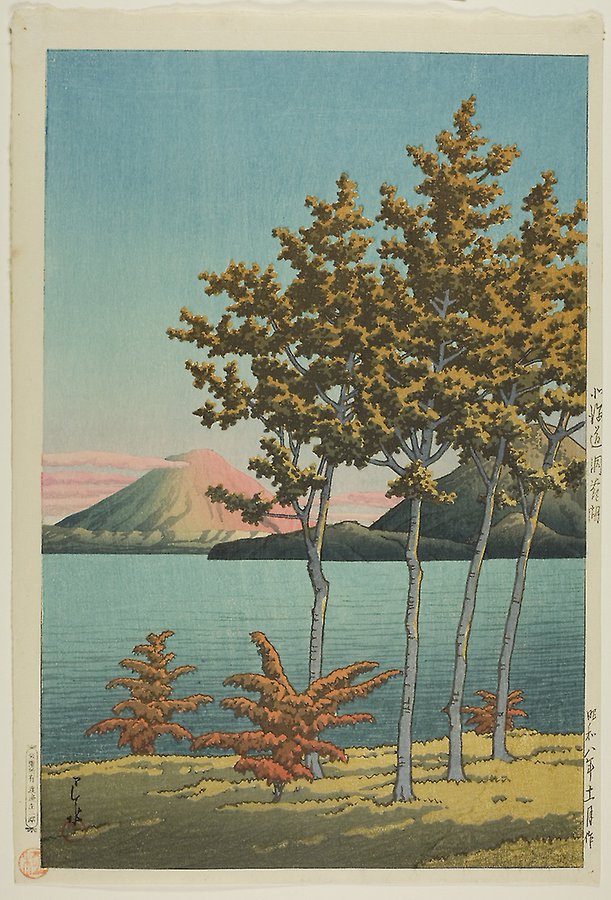 Lake Toya, Hokkaido, by Kawase Hasui, 1933