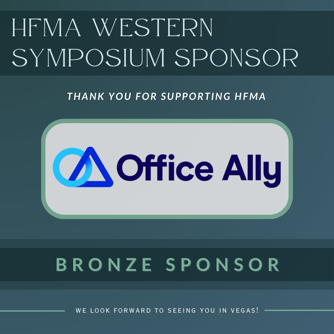 Thank you to Office Ally for supporting this year’s event! 

Trusted by more than 80k healthcare organizations, Office Ally partners with revenue cycle leaders to streamline operations &amp; strengthen financial performance. 💪