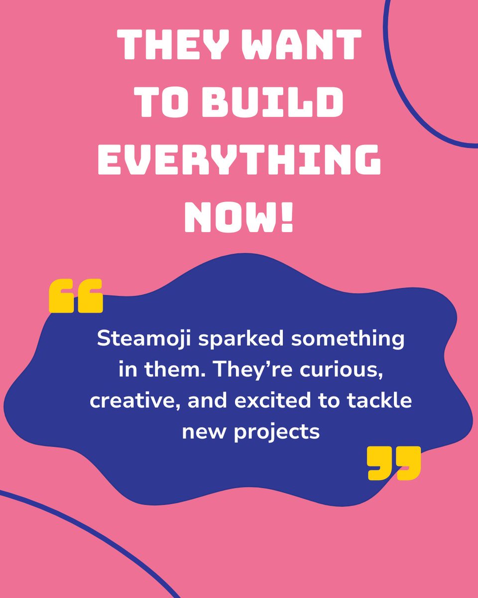 steamoji's tweet image. We love hearing how our Apprentices are growing, in and out of Steamoji!

Curiosity is a big part of the  Maker Mindset, building a love for learning that lasts far beyond the academy 🚀 

#MakerMindset #STEMlearning #KidsWhoMake #FutureSkills