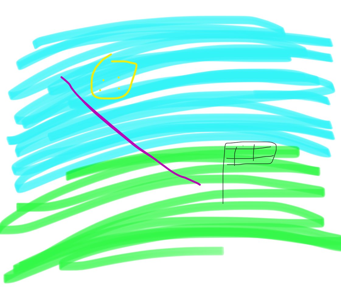 samehighway's tweet image. It was a mobile game that I think was called &quot;button ball&quot; or something similar. You had to draw a path to connect a button with a flag. This was probably sometime from 2012-2016. The game looked something like this