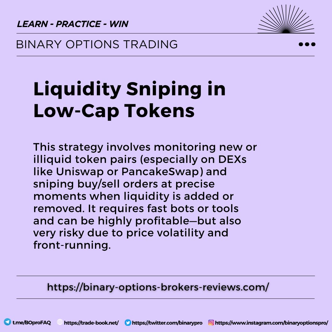 BinaryPro's tweet image. In the world of micro-cap and stealth-launched tokens, liquidity sniping has become one of the most aggressive strategies used by on-chain traders. It’s the art of positioning your buy order the moment liquidity is added; before the masses even discover the token exists. While it…