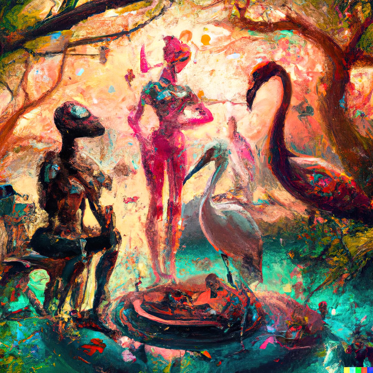 RainkCards's tweet photo. Acabo de listar:
Cyborgs,robots flamingos planeando construcciones en el Metaverso
 
Esta obra fue realizada durante la primer residencia web3 de NFTianguis “Camino Al Mictlan

@NFTianguis @salyaku_ai @AiiraMeridA @barroescultura
@abrahambalcazar
35.00 ꜩ

https://t.co/L13BMB2hTD https://t.co/IRzwn8Zozq