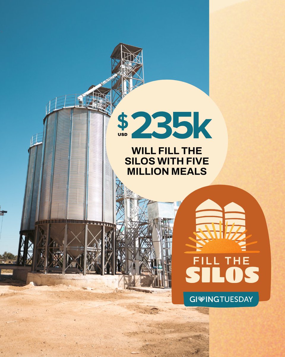 JoyceMeyer's tweet image. Tomorrow is #GivingTuesday! 2 silos. 1 mission. Millions of meals. Together, we can do this. 

Don't miss your chance to be a part…give now at joycemeyer.org/GivingTuesday