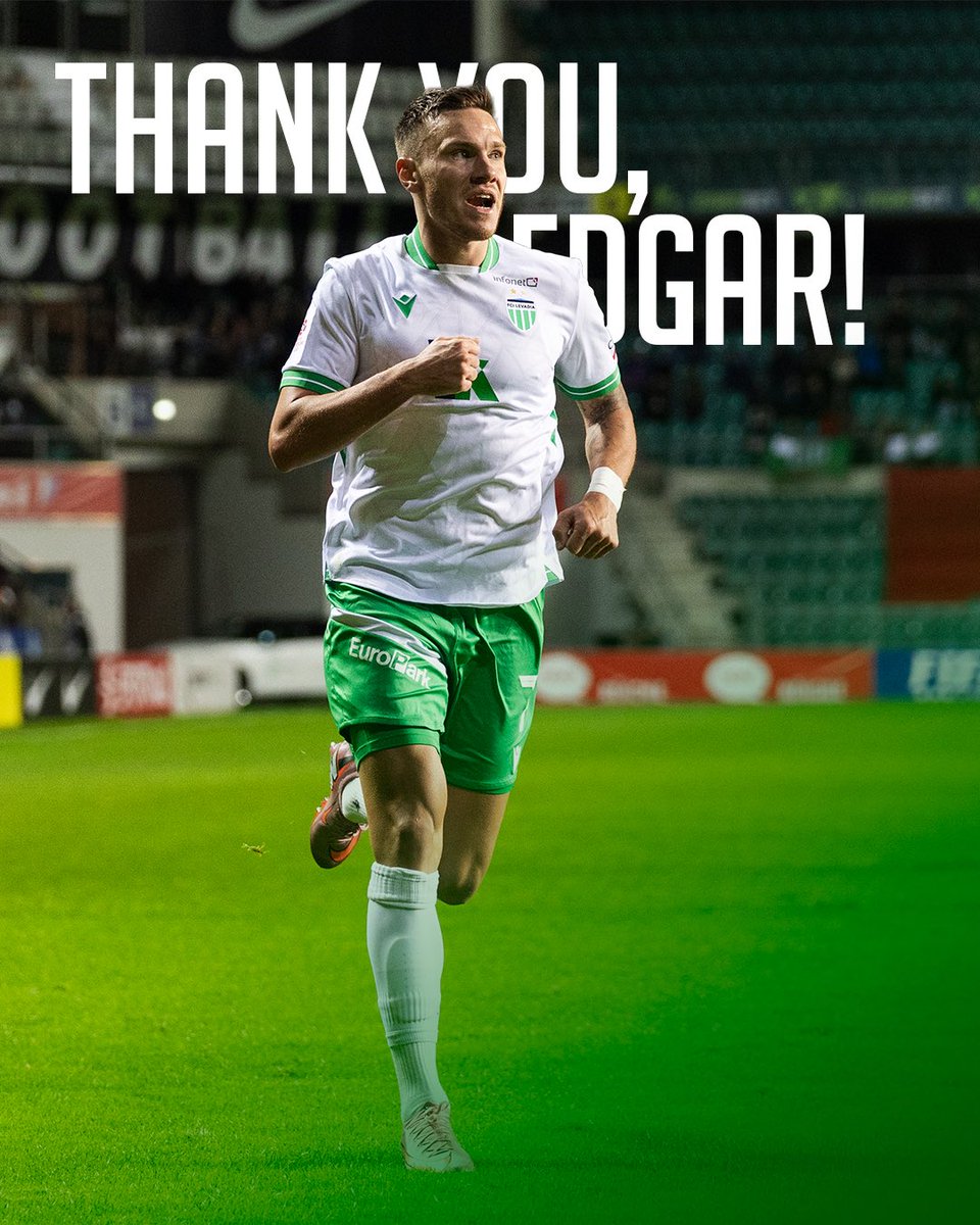 THANK YOU, EDGAR TUR! 💚
After three seasons in green, Edgar Tur’s time with FCI Levadia has come to an end, and he now returns to Paide Linnameeskond for the new season.

Thank you for your dedication and contribution over these years — and best of luck in Paide!

#fcilevadia