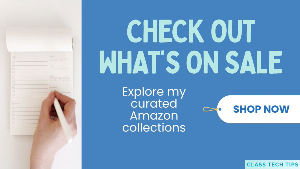 ClassTechTips's tweet image. 🖱️ It&apos;s #CyberMonday!
Get classroom-ready with deals from my curated Amazon collections 🎯

💡 EdTech tools
📚 Teacher favorites
🎨 Creative resources for learning

🛒 Explore here: classtechtips.com/amazon