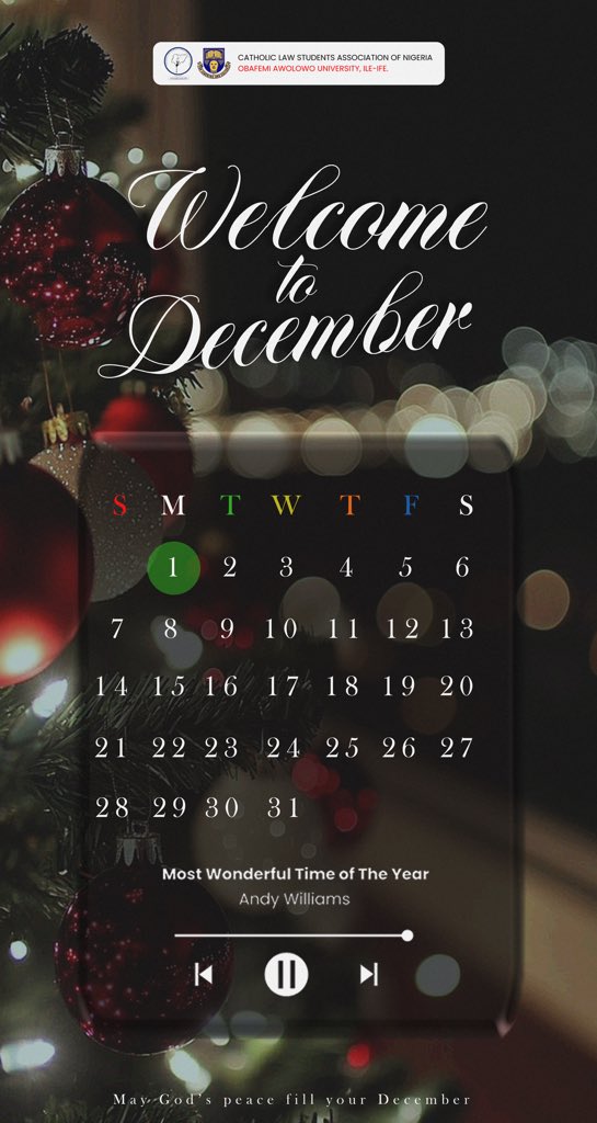 calsanoau's tweet photo. CALSAN 💙🤍💙🤍

Happy New Month! 🥳
May this season fill our hearts with warmth and gratitude. As we journey through the final days of the year, may God draw us closer to Him, strengthen our unity, and remind us of the hope Christ brings. Cheers to a blessed December! 🎊💃🏻✨ https://t.co/jSkFTSR6aX