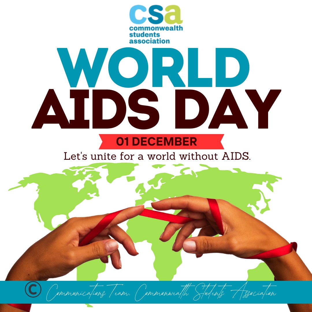 On World AIDS Day, the CSA stands with young people across the Commonwealth to raise awareness, fight stigma, and champion access to healthcare for all. We remain committed to a future where every student can live, learn, and thrive—free from discrimination.

#WorldAIDSDay #CSA