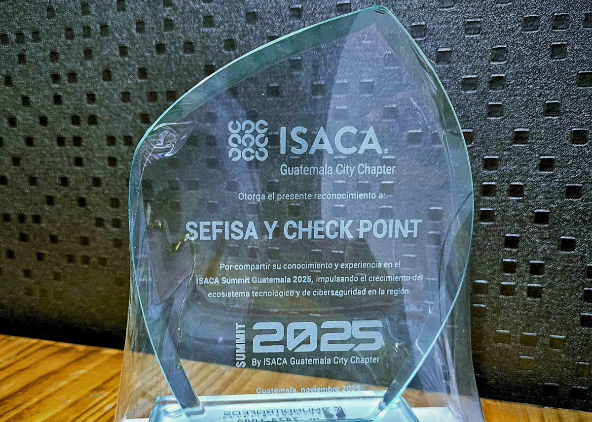 SefisaCA's tweet photo. 🔹Muchas gracias a  @ISACANews por la oportunidad de participar como patrocinador Platinum, junto a @CheckPointSW en el Summit 2025🌐

🚀Es un honor formar parte de un evento que inspira, innova y potencia a toda la comunidad de ciberseguridad🔒 https://t.co/eRK21CMGqg