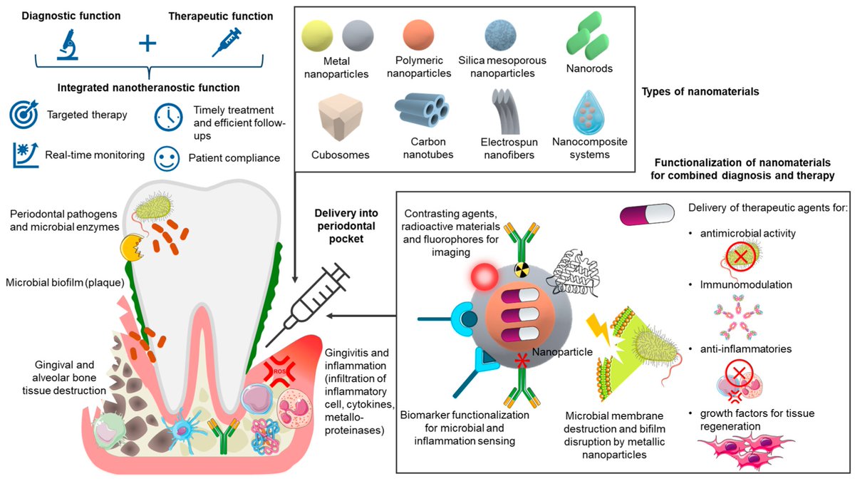 🆕#JNTMDPI Publication: #Nanotheranostics in #Periodontitis: Bridging Diagnosis and Therapy Through Smart Integrated #Nanosystems
✍️by Yahya E. Choonara and et. al. 
🔗brnw.ch/21wXZ7R
#SciComm #Innovation #FutureOfMedicine #EmergingTech #LabToClinic
