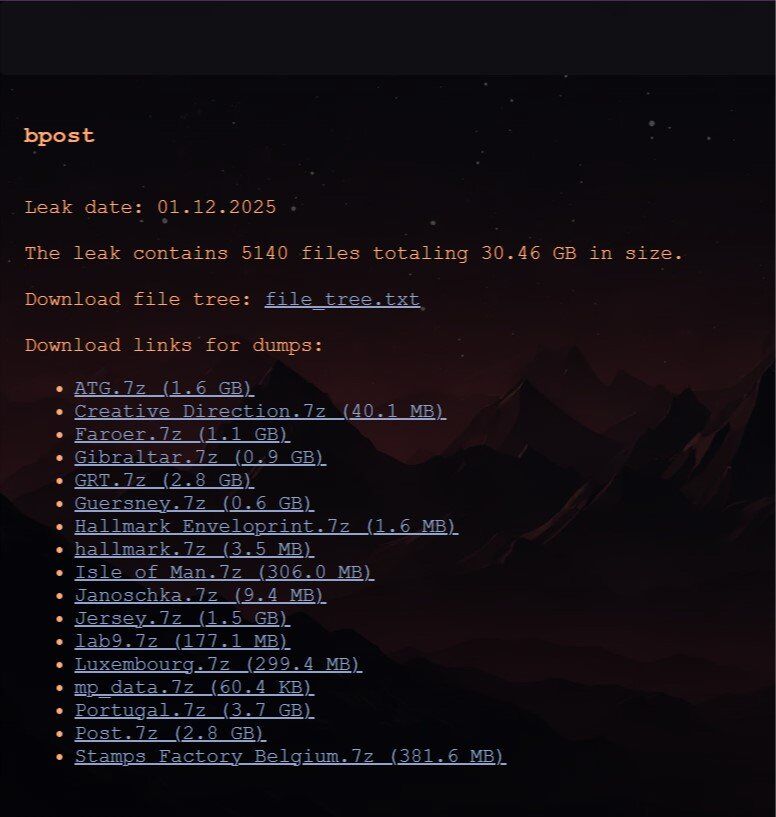 darkwebsonar's tweet image. Belgium 🇧🇪 targeted by ransomware in the Transportation &amp;amp; Logistics sector. Victim: bpost. Confidence level: medium. #Ransomware #CyberThreats #LogisticsSecurity