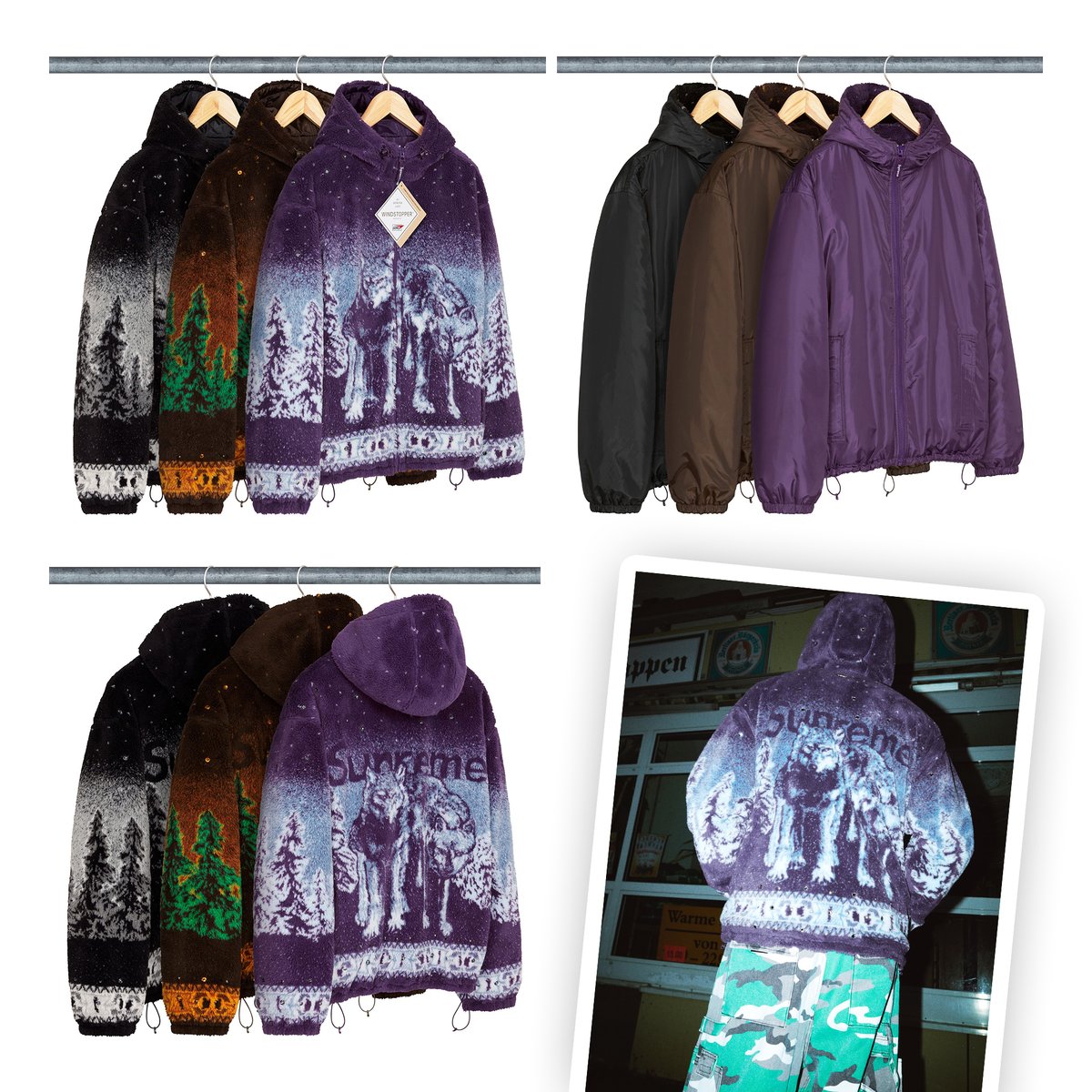 Supreme x Vanson Leathers x b. b. Simon Leather Jacket, Pillow and