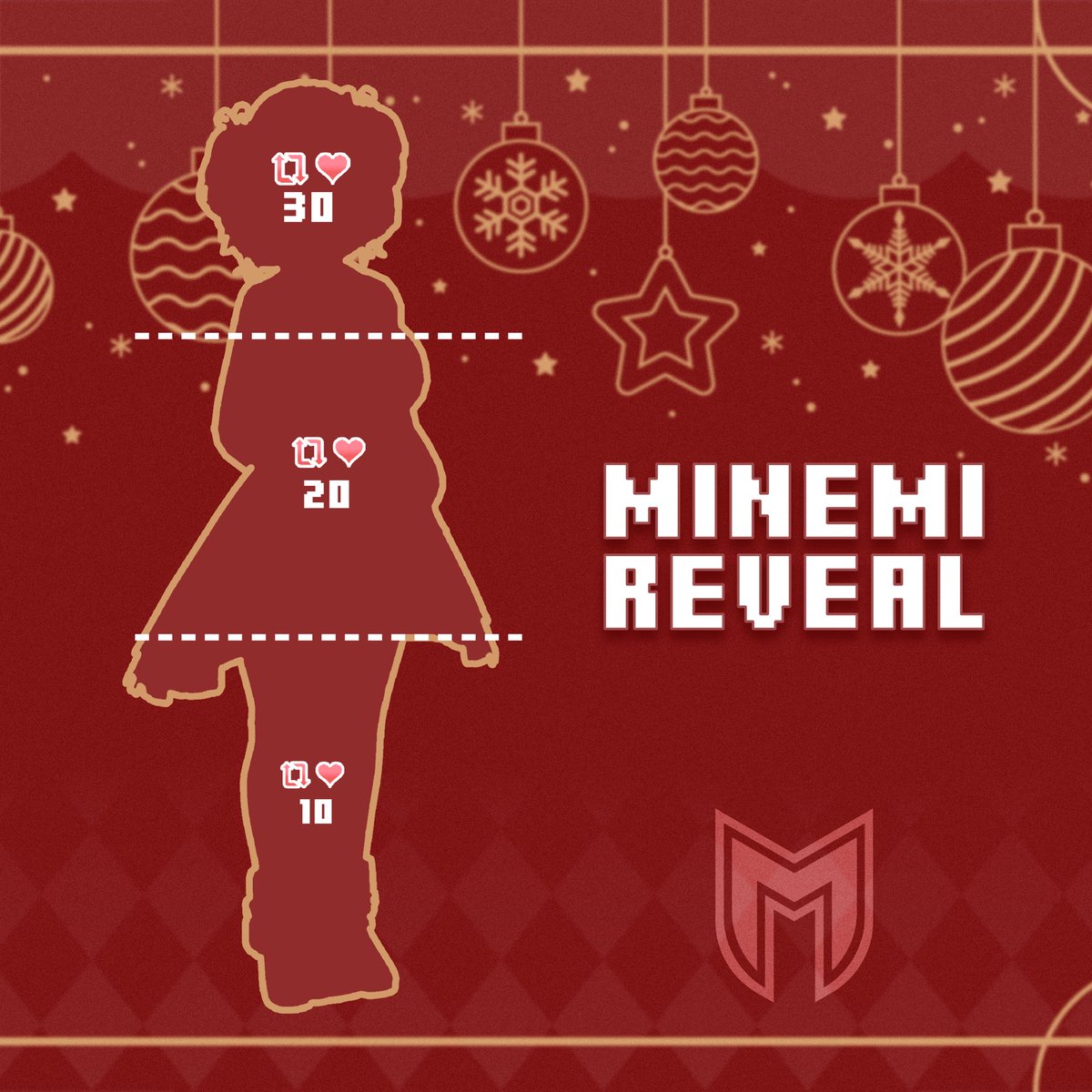 MinemuNetwork's tweet photo. 🎄✨ ¡Minemi tiene un NUEVO OUTFIT! ✨🎄
Pero está… bloqueado 👀❄️

Minemi necesita de su ayuda para desbloquear su outfit navideño de este año.
Cada like y RT ayudará al reveal 🎁💫

¿Listos para descubrir su nuevo look? ⏳❤️✨

#VtuberDebut #vtuberes https://t.co/KGLk74ZkGu