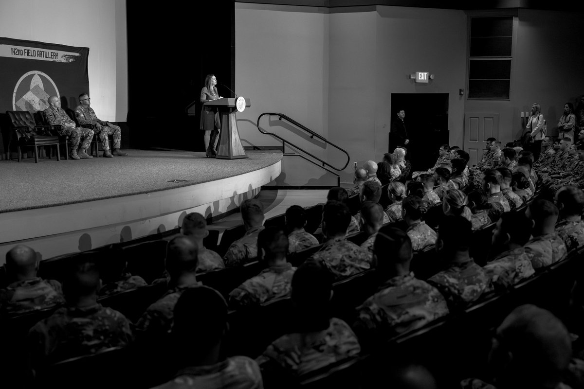 SarahHuckabee's tweet image. Arkansas Guardsmen are headed to D.C. to support a mission to help restore law and order to our nations capital. 

The 142nd is “Always Ready, Always There.” We are grateful for their strength and willingness to serve. We are proud of you, praying for you and thankful for all you…