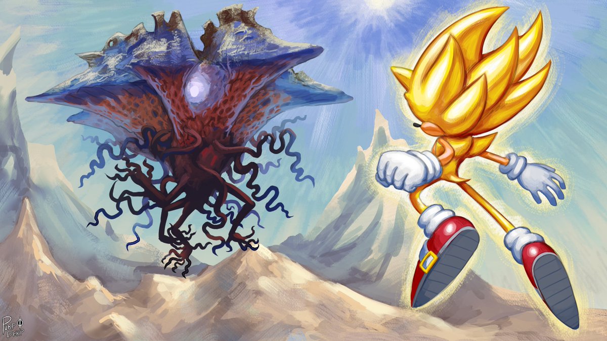 Super Sonic vs Emrakul

I love how this drawing is canon thanks to that Universes Beyond Secret Lair drop lmao. 

#SonicTheHedgehog #MTG