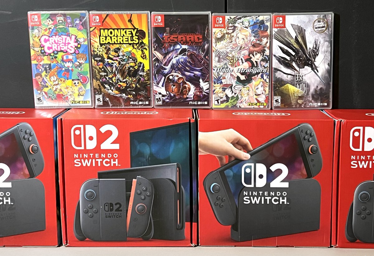 SWITCH 2 GIVEAWAY TIME 🚨
Win a Nintendo Switch 2 + physical Switch games!

To enter:
✅Follow <a href="/nicalis/">Nicalis, Inc.</a>
✅Reply with a quick drawing of any Nicalis character
✅Repost this post

Deadline: December 7th!